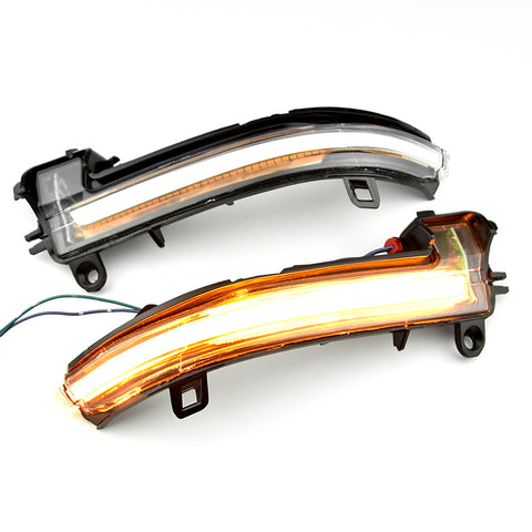 BMW DYNAMIC SEQUENTIAL LED MIRROR INDICATORS - WHITE LENS - 1/2/3/4 SERIES F2X F3X