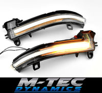 BMW DYNAMIC SEQUENTIAL LED MIRROR INDICATORS - WHITE LENS - 1/2/3/4 SERIES F2X F3X