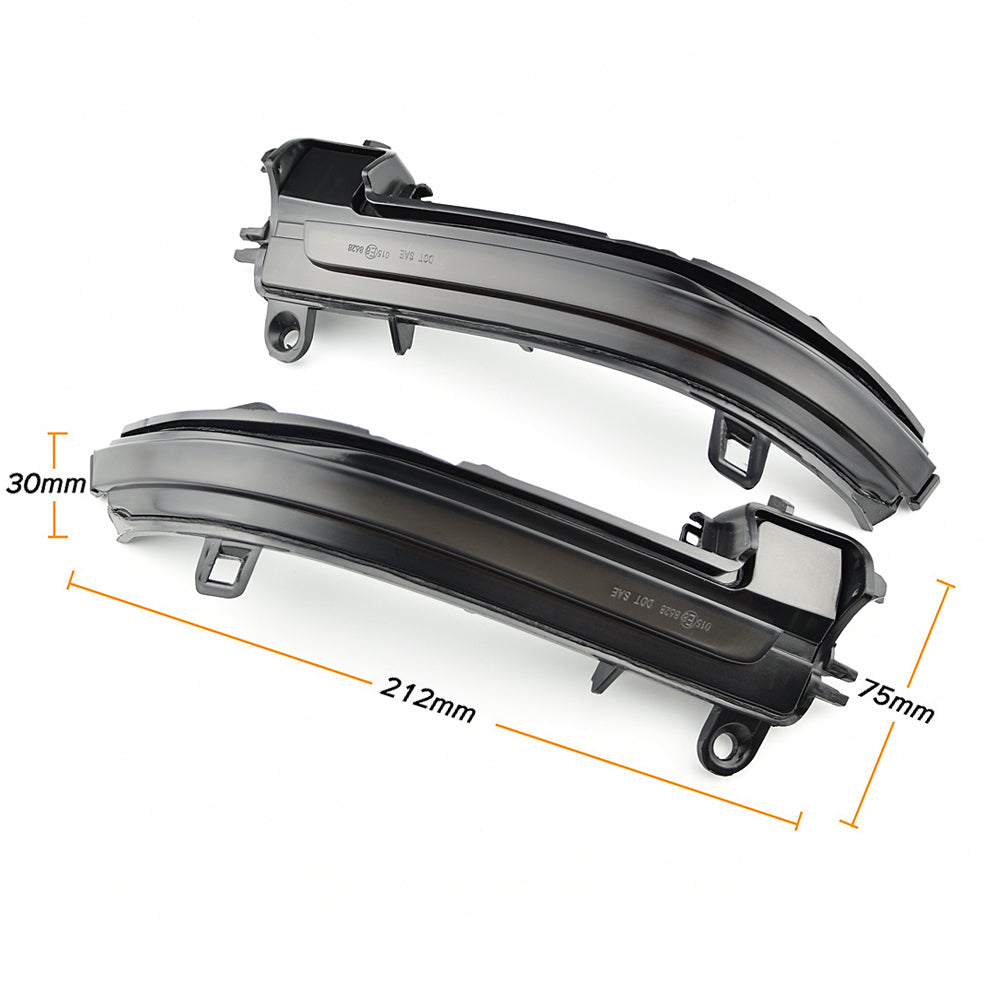BMW DYNAMIC SEQUENTIAL LED MIRROR INDICATORS - SMOKED LENS - 1/2/3/4 SERIES F2X F3X