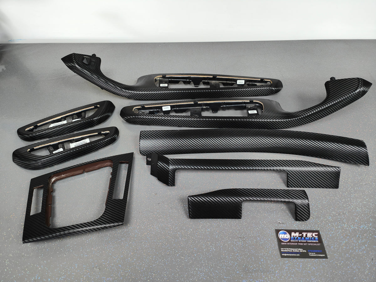 BMW E46 CONVERTIBLE INTERIOR TRIM SET - TEXTURED CARBON