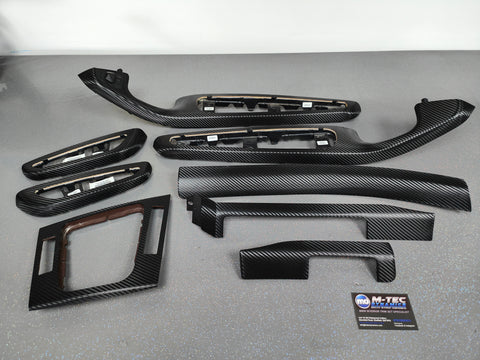 BMW E46 CONVERTIBLE - DEEP TEXTURED GLOSSY CARBON INTERIOR TRIM SET (MTD-TEX)