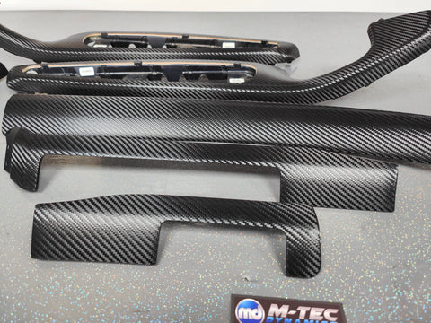 BMW E46 CONVERTIBLE - DEEP TEXTURED GLOSSY CARBON INTERIOR TRIM SET (MTD-TEX)