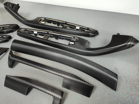 BMW E46 CONVERTIBLE - DEEP TEXTURED GLOSSY CARBON INTERIOR TRIM SET (MTD-TEX)