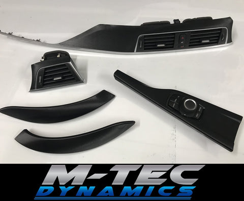 BMW F32 F82 M4 LCI INTERIOR TRIM SET - BLACK BRUSHED STEEL
