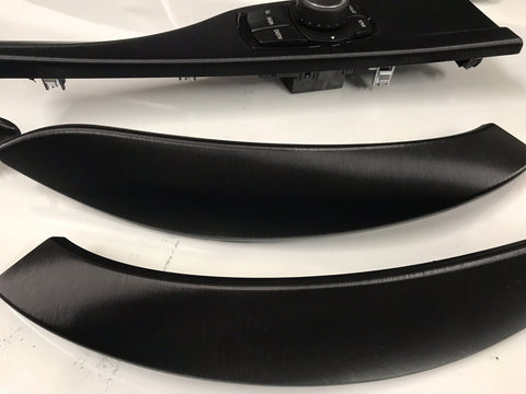 BMW F32 F82 M4 LCI INTERIOR TRIM SET - BLACK BRUSHED STEEL