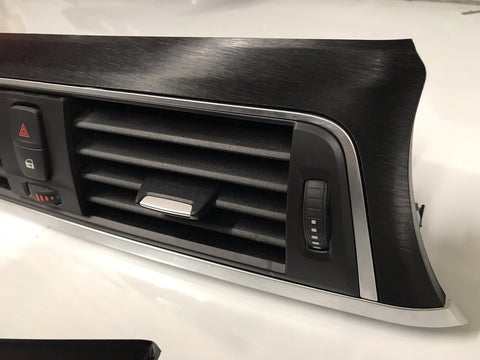 BMW F32 F82 M4 LCI INTERIOR TRIM SET - BLACK BRUSHED STEEL