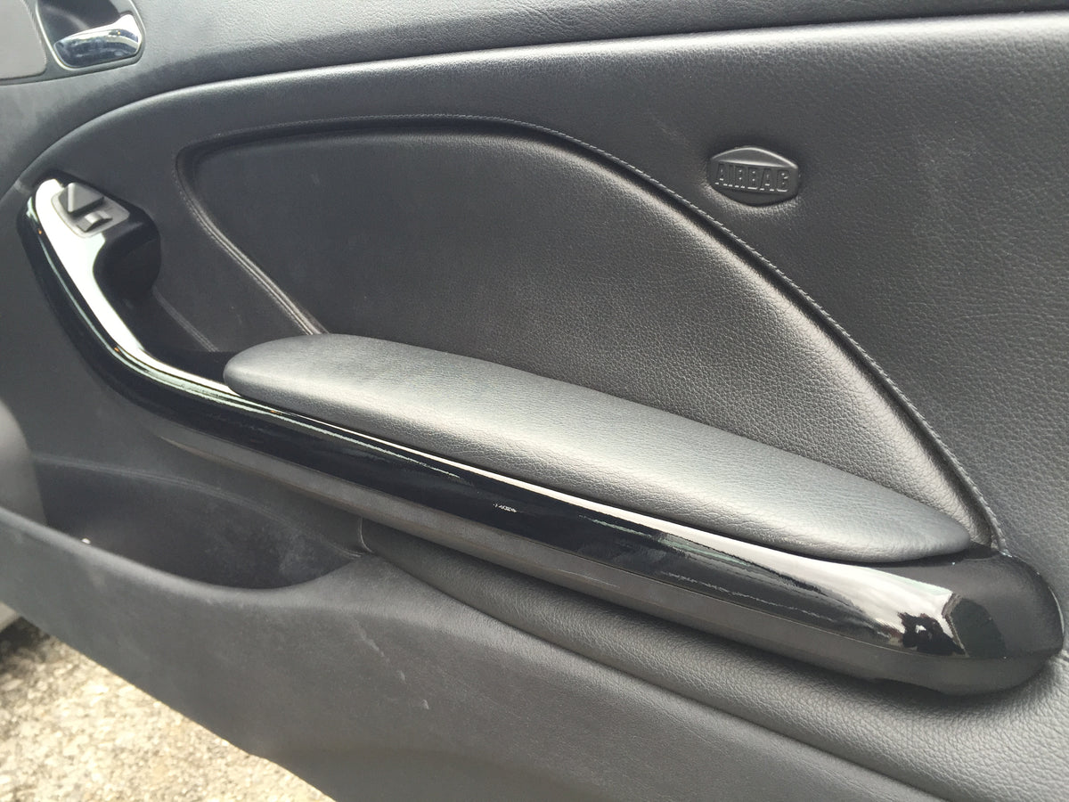 REMOVAL, WRAP & REFIT SERVICE - BMW E46 COUPE / CONVERTIBLE INTERIOR TRIM SET - GLOSS BLACK