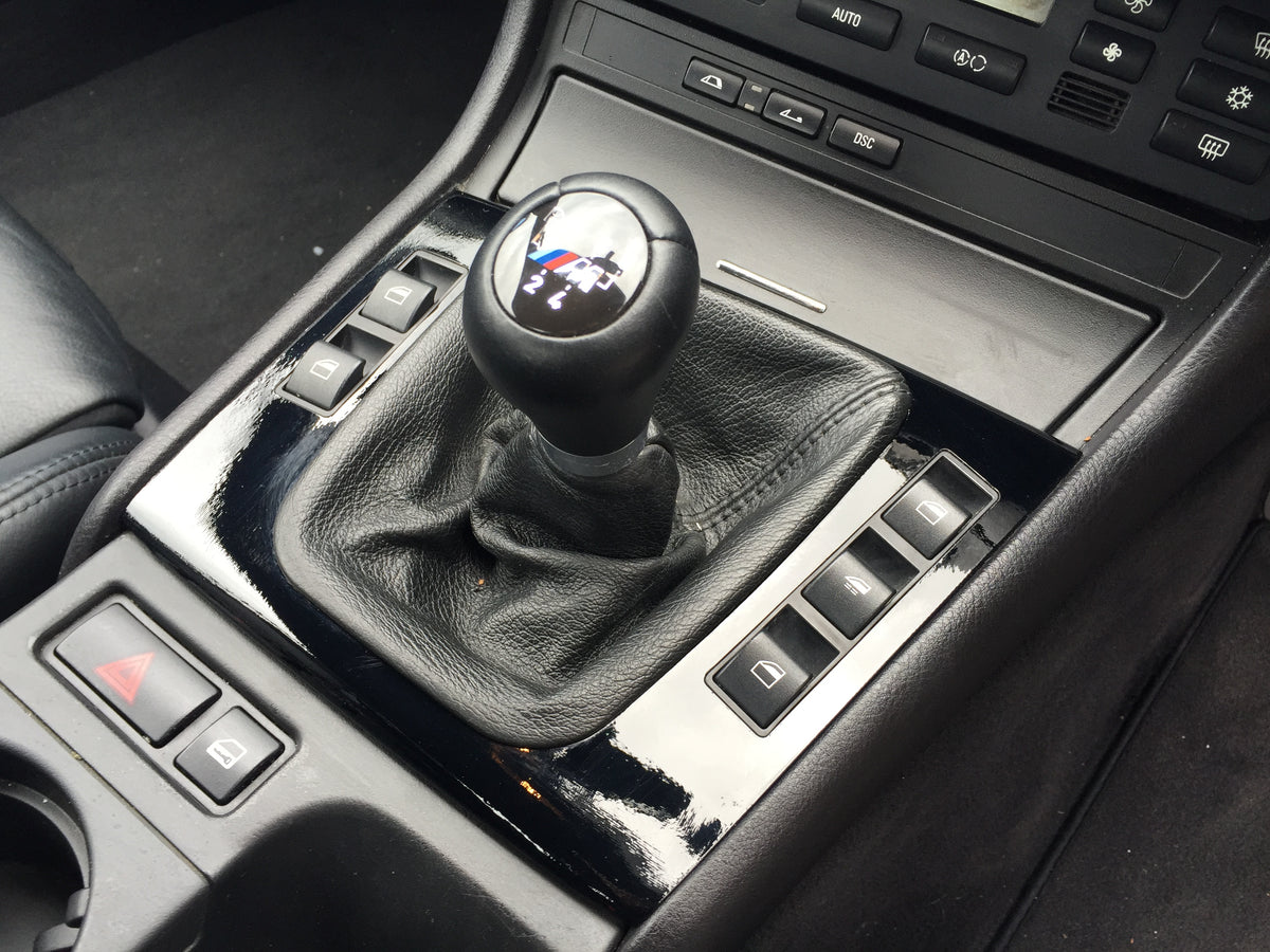 REMOVAL, WRAP & REFIT SERVICE - BMW E46 COUPE / CONVERTIBLE INTERIOR TRIM SET - GLOSS BLACK
