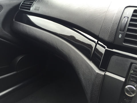 WRAPPING SERVICE - BMW E46 COUPE / CONVERTIBLE INTERIOR TRIM SET - GLOSS BLACK