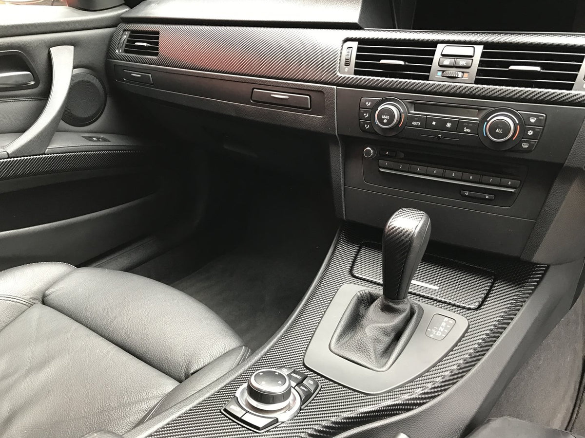 BMW E90 E91  INTERIOR TRIM SET - BLACK 4D CARBON - CIC LCI I-DRIVE