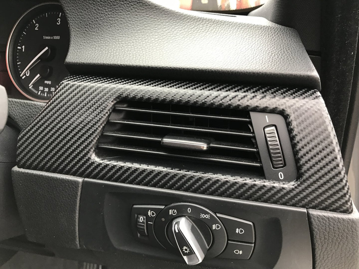 BMW E90 E91  INTERIOR TRIM SET - BLACK 4D CARBON - CIC LCI I-DRIVE