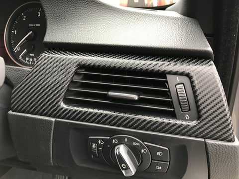 BMW E90 CIC BLACK 4D CARBON INTERIOR TRIM SET LCI I-DRIVE