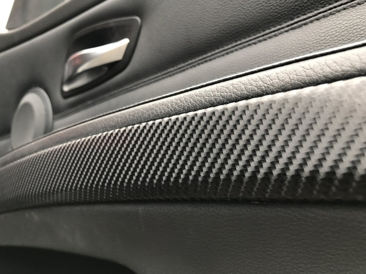 BMW E90 E91  INTERIOR TRIM SET - BLACK 4D CARBON - CIC LCI I-DRIVE