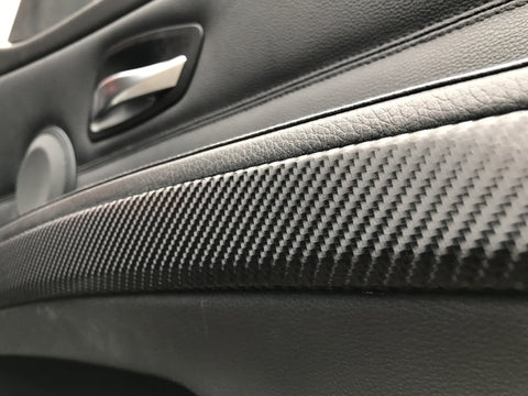 BMW E90 CIC BLACK 4D CARBON INTERIOR TRIM SET LCI I-DRIVE
