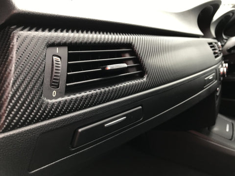 BMW E92 CIC BLACK 4D CARBON INTERIOR TRIM SET LCI I-DRIVE