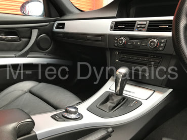 WRAPPING SERVICE - BMW E90 E91 E92 E93 INTERIOR TRIM SET - SILVER BRUSHED STEEL