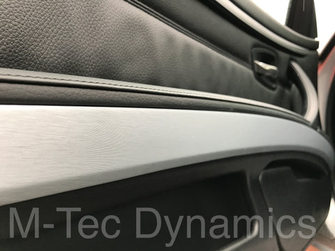 WRAPPING SERVICE - BMW E90 E91 E92 E93 INTERIOR TRIM SET - SILVER BRUSHED STEEL