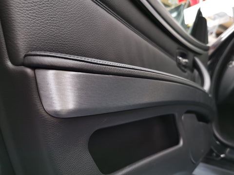 WRAPPING SERVICE - BMW E90 E91 E92 E93 INTERIOR TRIM SET - GREY BRUSHED STEEL