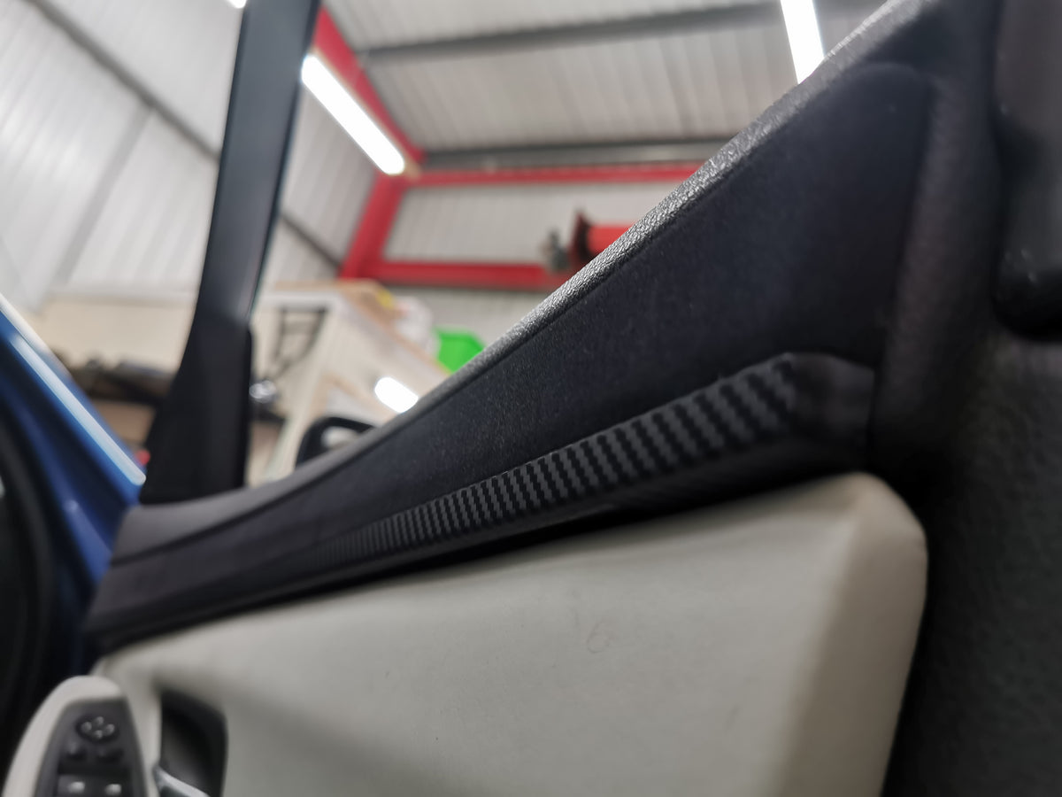 WRAPPING SERVICE - BMW F10 F11 M5 PERFORMANCE STYLE 3D BLACK CARBON INTERIOR TRIM SET