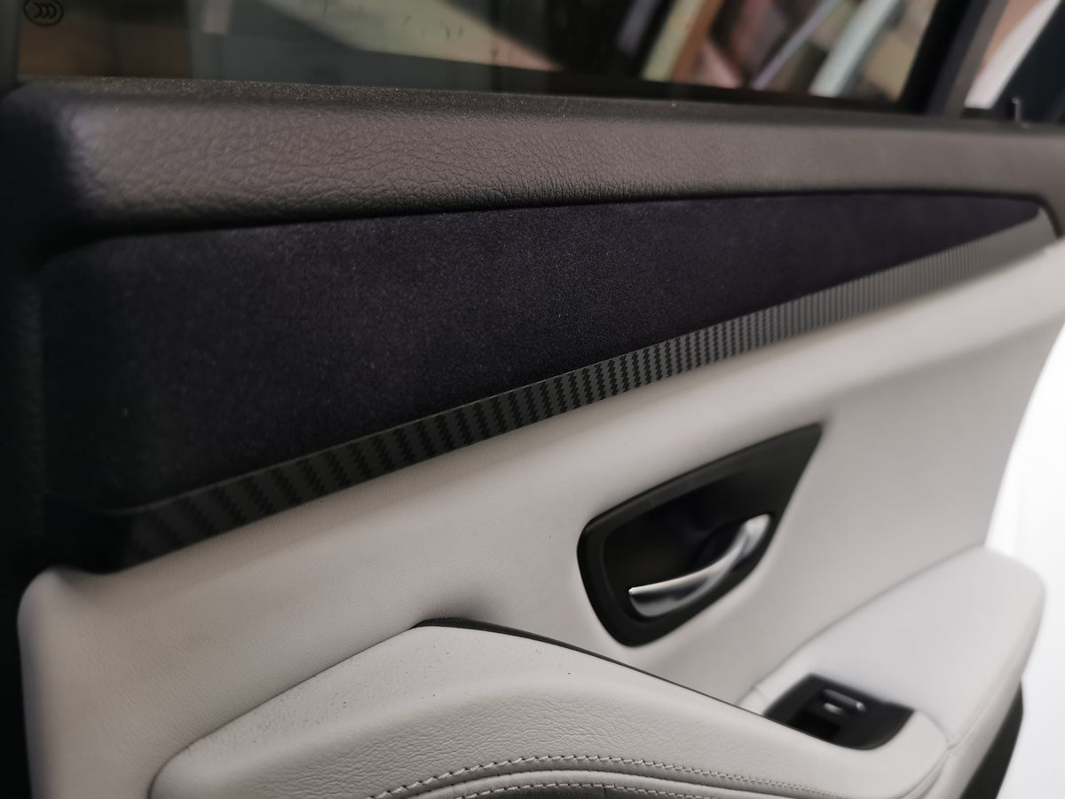 WRAPPING SERVICE - BMW F10 F11 M5 PERFORMANCE STYLE 3D BLACK CARBON INTERIOR TRIM SET