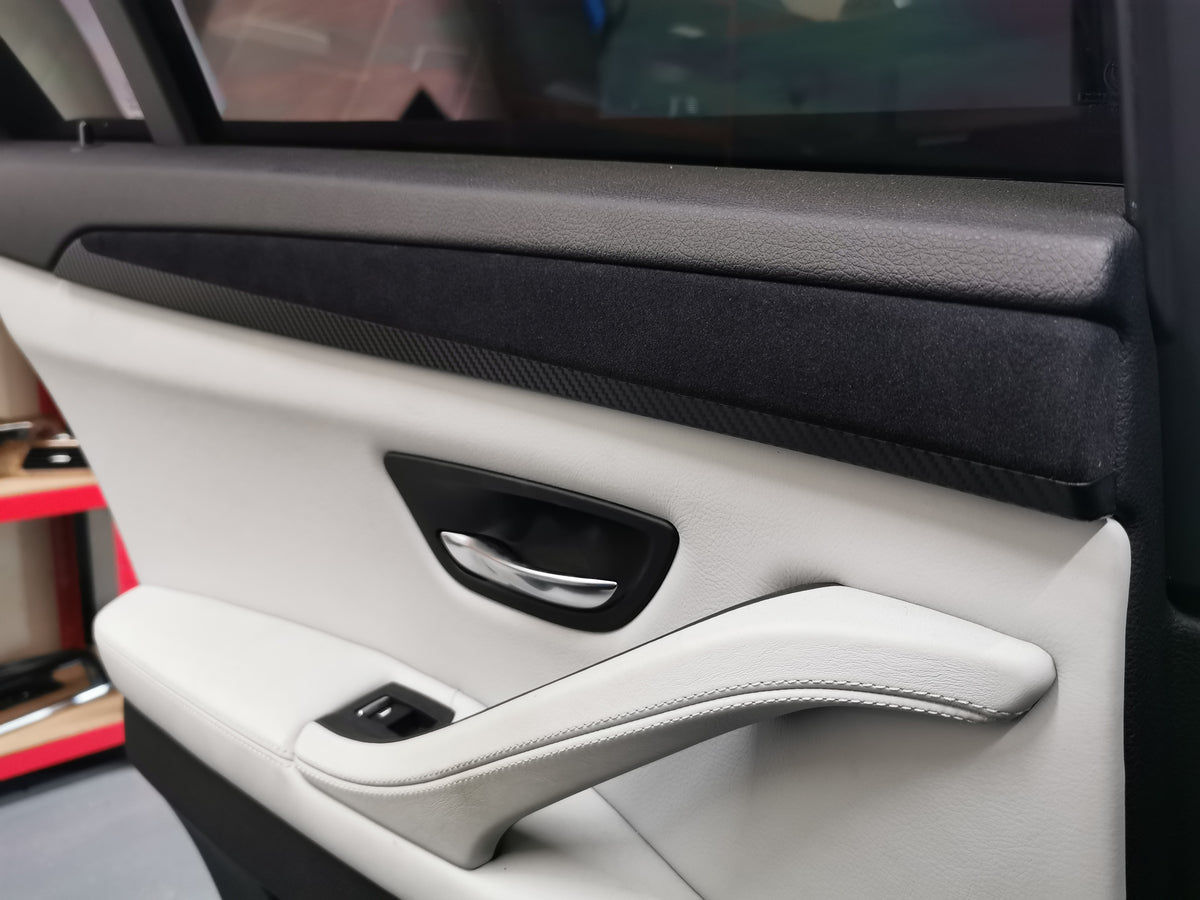 WRAPPING SERVICE - BMW F10 F11 M5 PERFORMANCE STYLE 3D BLACK CARBON INTERIOR TRIM SET