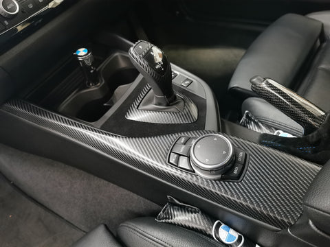 WRAPPING SERVICE - BMW F2X TRIM SET 4D CARBON / BLUE ACCENT