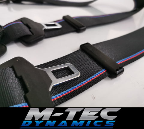 BMW E85 E86 Z4 CUSTOM GTS COMPETITION STYLE TRI-COLOUR FRONT SEAT BELT SET