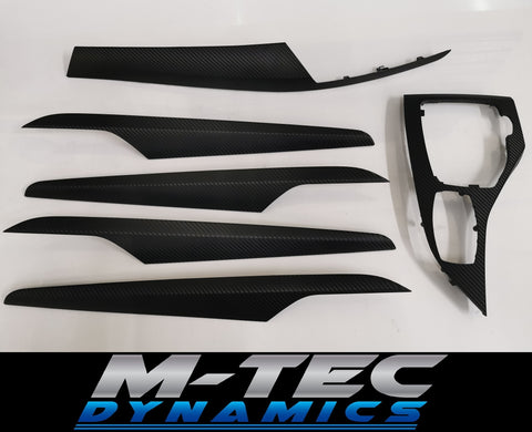 BMW X1 E84 3D BLACK CARBON INTERIOR TRIM SET