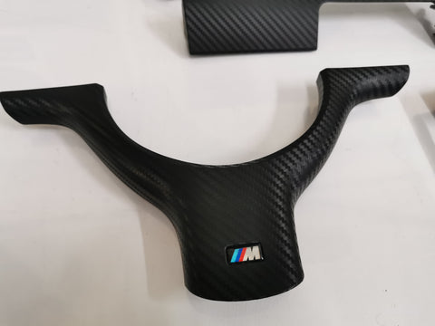 BMW E46 M3 SMG CONVERTIBLE 3D BLACK CARBON COMPLETE TRIM SET