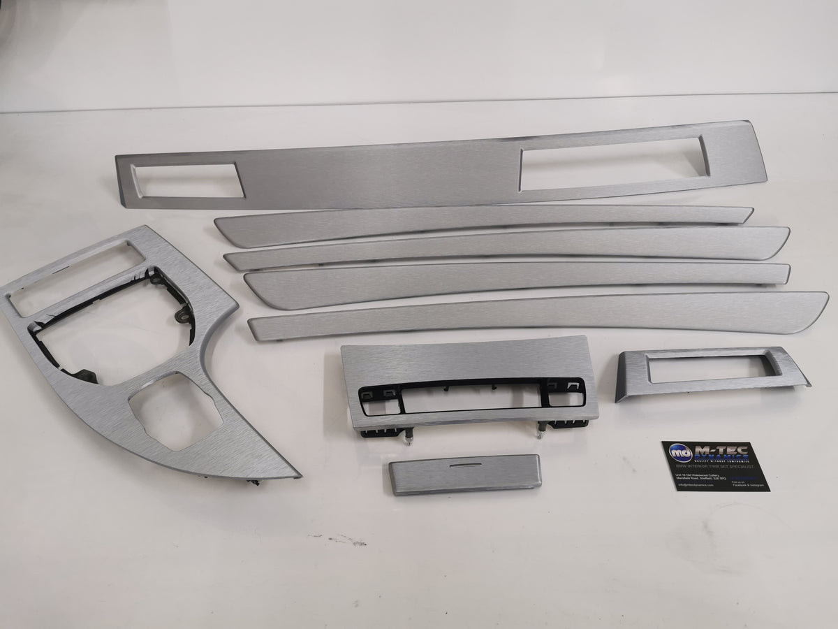 BMW E60 LCI INTERIOR TRIM SET - SILVER BRUSHED ALUMINIUM