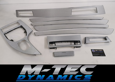 BMW E60 LCI SILVER BRUSHED ALUMINIUM TRIM SET