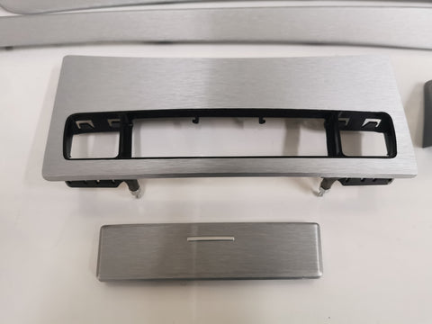 BMW E60 LCI SILVER BRUSHED ALUMINIUM TRIM SET