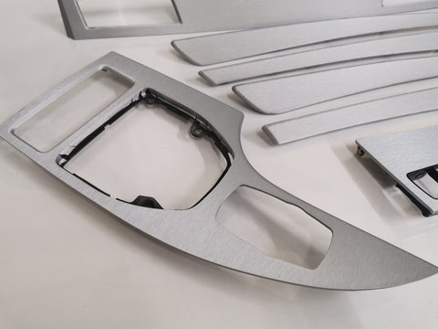 BMW E60 LCI SILVER BRUSHED ALUMINIUM TRIM SET