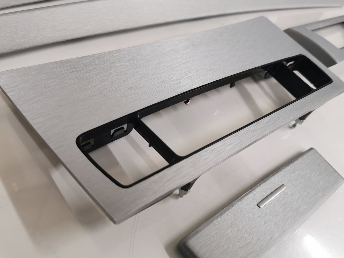 BMW E60 LCI INTERIOR TRIM SET - SILVER BRUSHED ALUMINIUM