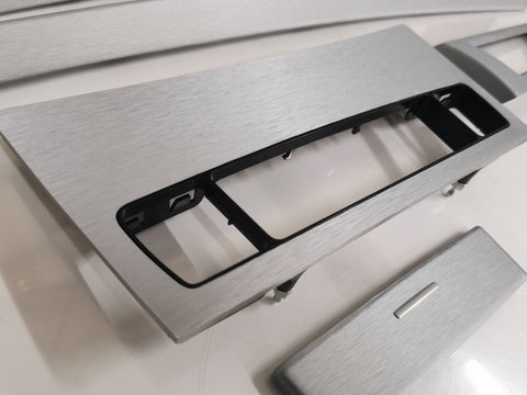 BMW E60 LCI SILVER BRUSHED ALUMINIUM TRIM SET