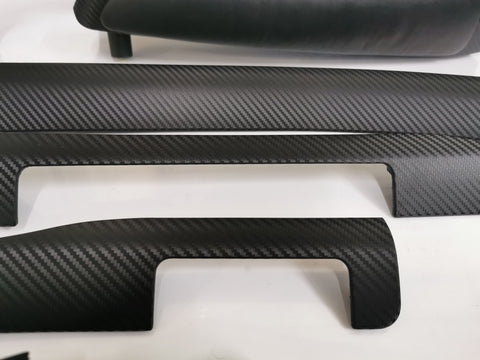 BMW E46 M3 SMG COUPE 3D BLACK CARBON COMPLETE TRIM SET