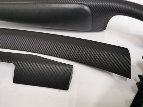 BMW E46 M3 SMG COUPE 3D BLACK CARBON COMPLETE TRIM SET