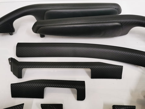 BMW E46 M3 SMG COUPE 3D BLACK CARBON COMPLETE TRIM SET