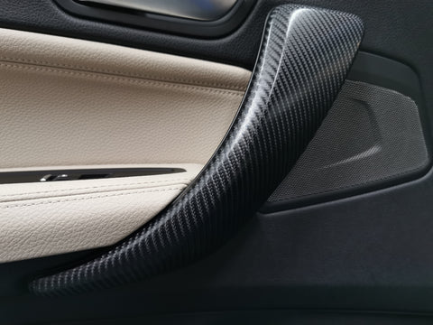 BMW F20 F21 F22 F23 LCI-2 CUSTOM INTERIOR TRIM SET - 4D CARBON / BLUE ACCENT - WRAPPING SERVICE