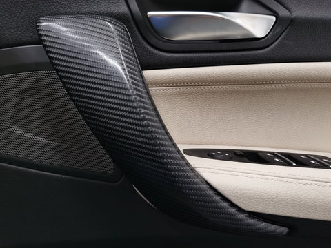 BMW F20 F21 F22 F23 LCI-2 CUSTOM INTERIOR TRIM SET - 4D CARBON / BLUE ACCENT - WRAPPING SERVICE