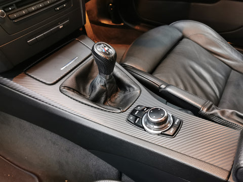 BMW E90 CIC BLACK 3D CARBON INTERIOR TRIM SET LCI I-DRIVE
