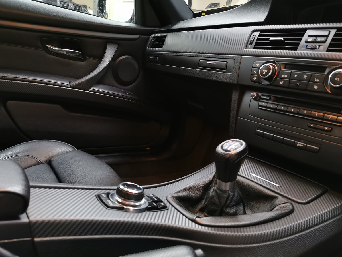 BMW E90 E91  INTERIOR TRIM SET - BLACK 3D CARBON - CIC LCI I-DRIVE