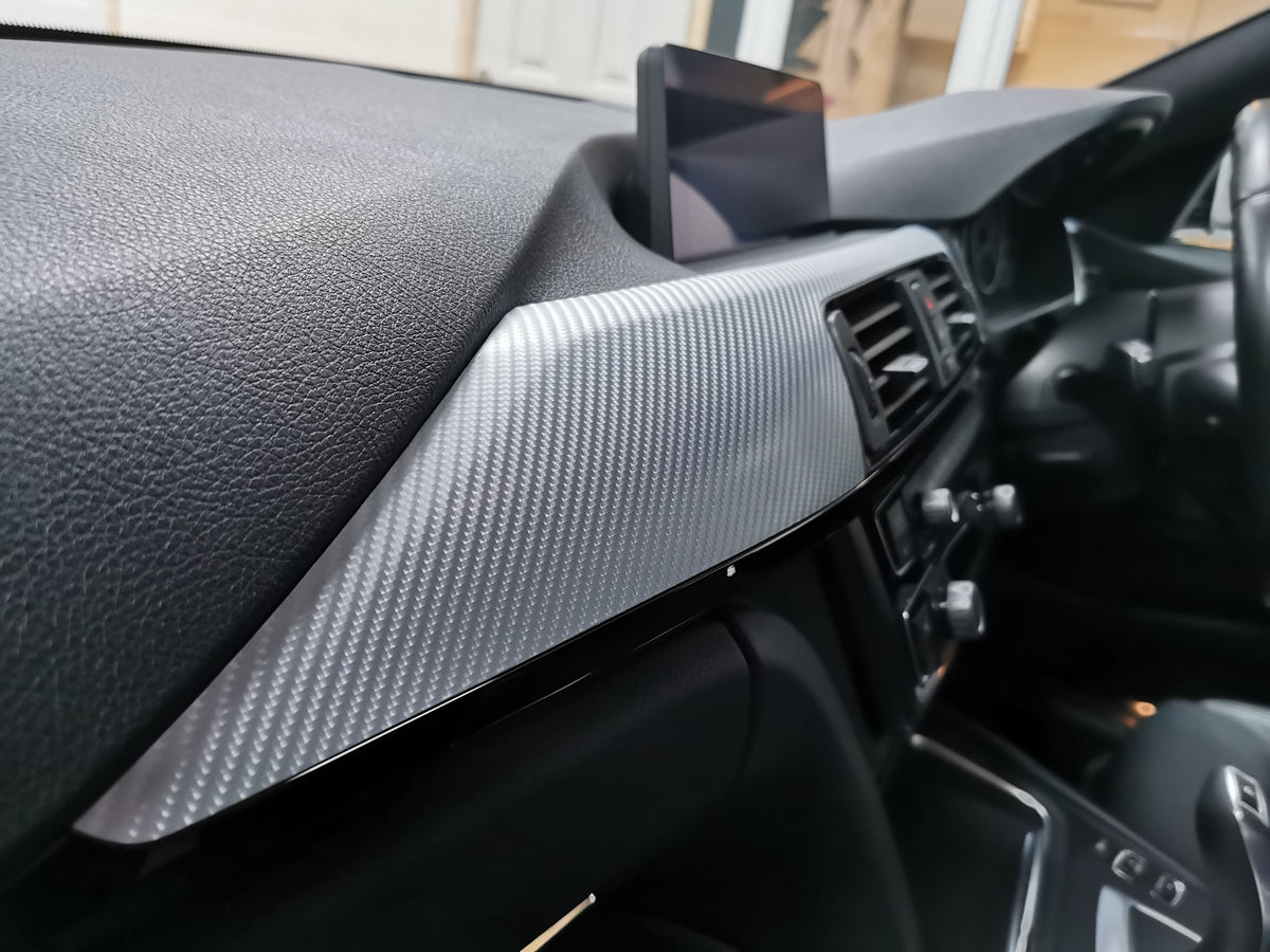 BMW F32 COUPE INTERIOR TRIM SET - 4D SILVER CARBON / BLACK ACCENT