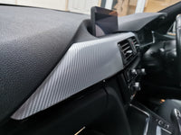 BMW F32 COUPE INTERIOR TRIM SET - 4D SILVER CARBON / BLACK ACCENT