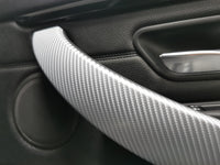 BMW F30 F31 F36 INTERIOR TRIM SET - 4D SILVER CARBON / BLACK ACCENT