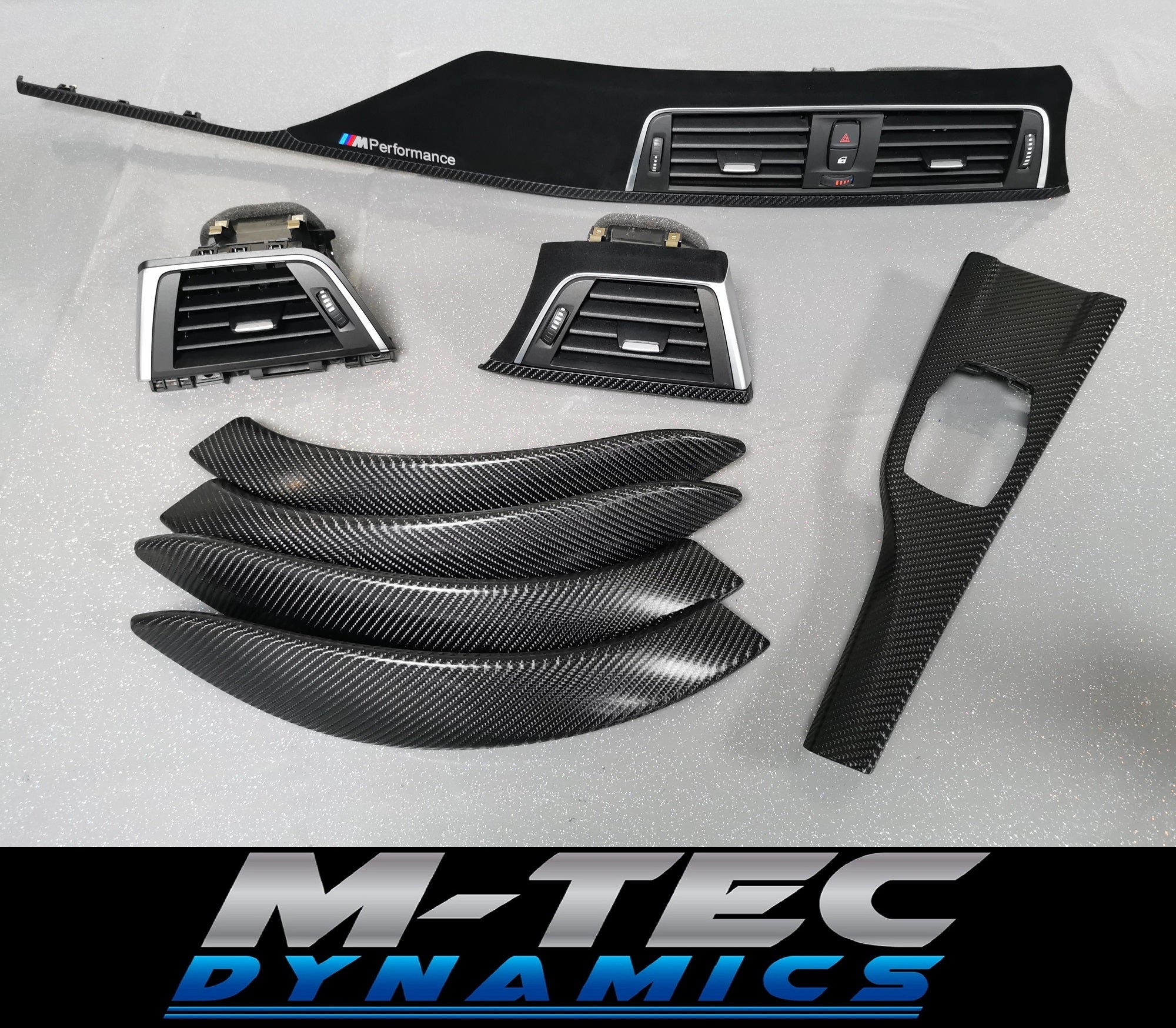 BMW F30 F31 F36 F80 LCI PERFORMANCE STYLE INTERIOR TRIM SET - 4D CARBON