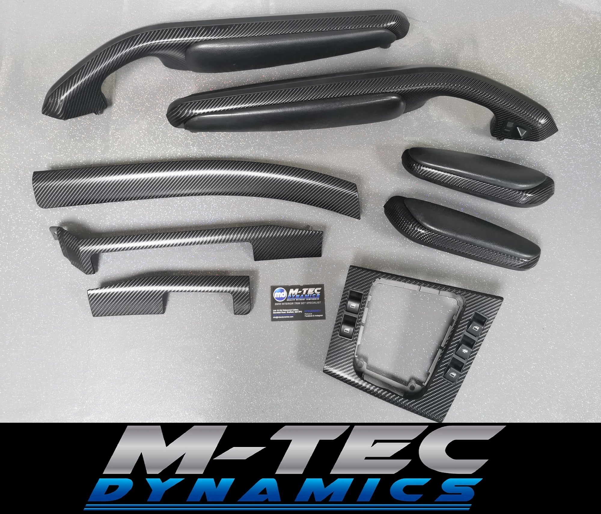 BMW E46 CONVERTIBLE BLACK 4D CARBON TRIM SET