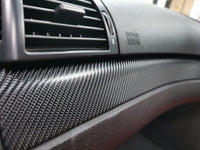 REMOVAL, WRAP & REFIT SERVICE - BMW E46 COUPE / CONVERTIBLE INTERIOR TRIM SET - BLACK 4D GLOSSY CARBON