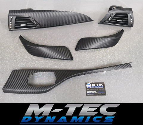 BMW F21 F22 INTERIOR TRIM SET - 3D CARBON / GLOSS BLACK ACCENT