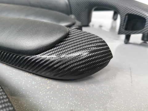 BMW E46 COUPE BLACK 4D CARBON INTERIOR TRIM SET